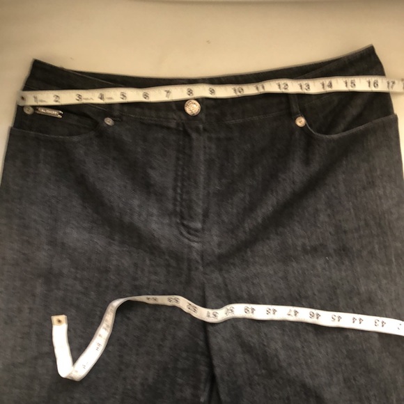 St John Sport by Marie Gray Grayish Black Wash Denim Jeans Size 10 - Picture 8 of 11